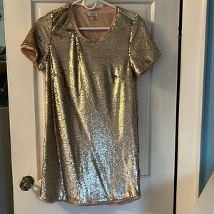 Tobi sequin shift dress